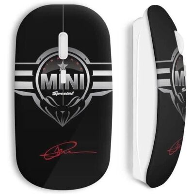 Souris Sans Fil Mini Cooper - Logo Voiture, Compatible Mac & PC - Publicité Souris Sans Fil Mini Cooper - Logo Voiture, Compatible Mac & PC - Publicité