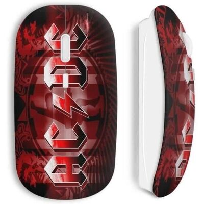 Souris Sans Fil Acdc Red Style Rock - Accessoire informatique - Publicité Souris Sans Fil Acdc Red Style Rock - Accessoire informatique - Publicité