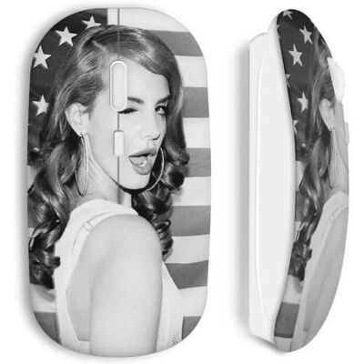 MANIACASE Lana Del Rey Vintage USA Souris Sans Fil MANIACASE Lana Del Rey Vintage USA Souris Sans Fil