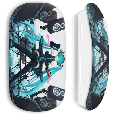 MANIACASE Souris sans Fil - Fille anime musique, USB Wi-Fi MANIACASE Souris sans Fil - Fille anime musique, USB Wi-Fi