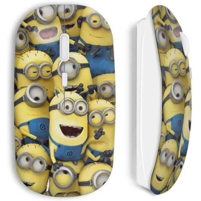 MANIACASE Minions Jaune Souris Sans Fil - Souris MANIACASE Minions Jaune Souris Sans Fil - Souris