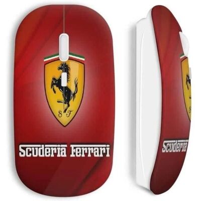 Souris Sans Fil Ferrari Logo Rouge - Accessoire Informatique Souris Sans Fil Ferrari Logo Rouge - Accessoire Informatique