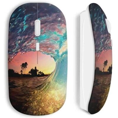 Souris sans Fil Capacheap - Wave and Sand - Ergonomique, USB, Compatible Mac/PC - Publicité Souris sans Fil Capacheap - Wave and Sand - Ergonomique, USB, Compatible Mac/PC - Publicité