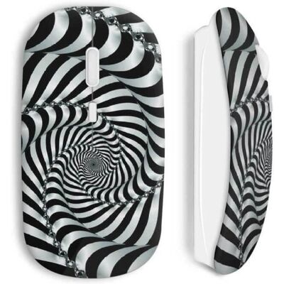 MANIACASE Souris sans fil Zèbre - Noir et Blanc - Ergonomique - Universelle - Bureau & Jeux MANIACASE Souris sans fil Zèbre - Noir et Blanc - Ergonomique - Universelle - Bureau & Jeux