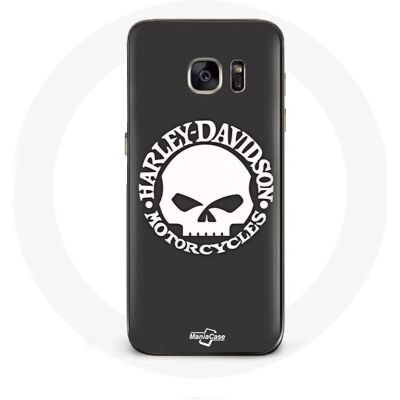 Coque Harley Davidson Galaxy S7 - Design Tête de Mort - Publicité Coque Harley Davidson Galaxy S7 - Design Tête de Mort - Publicité