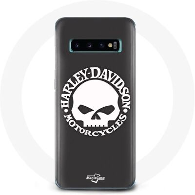 Coque Samsung S10 Harley Davidson Tête de mort - Étui - Publicité Coque Samsung S10 Harley Davidson Tête de mort - Étui - Publicité
