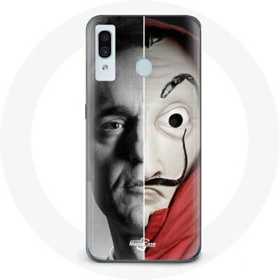 Coque La Casa de Papel Berlin Masque Split pour Samsung Galaxy A40 - Publicité Coque La Casa de Papel Berlin Masque Split pour Samsung Galaxy A40 - Publicité