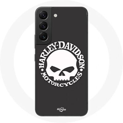 Coque Harley Davidson Tête de Mort - S22 - Publicité Coque Harley Davidson Tête de Mort - S22 - Publicité