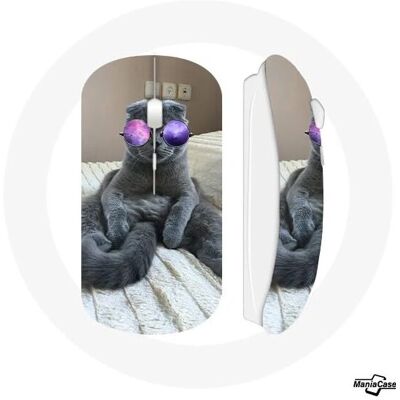 Souris sans fil Chat avec Lunettes violettes - Souris d'ordinateur - Publicité Souris sans fil Chat avec Lunettes violettes - Souris d'ordinateur - Publicité