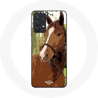 CAPACHEAP Blødt Silikonecover til Samsung Galaxy A32 4G Hestevæddeløb CAPACHEAP Blødt Silikonecover til Samsung Galaxy A32 4G Hestevæddeløb