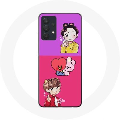Coque pour Samsung Galaxy A32 5G BTS BT21 Fanart - Protege & Décore - Publicité Coque pour Samsung Galaxy A32 5G BTS BT21 Fanart - Protege & Décore - Publicité