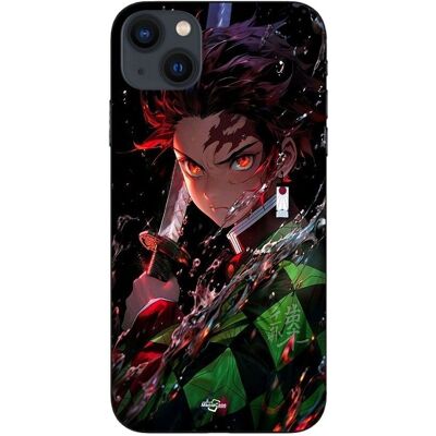 CAPACHEAP iPhone 13 Cover - Tanjiro Kamado Design - Beskyttelse & Stil CAPACHEAP iPhone 13 Cover - Tanjiro Kamado Design - Beskyttelse & Stil