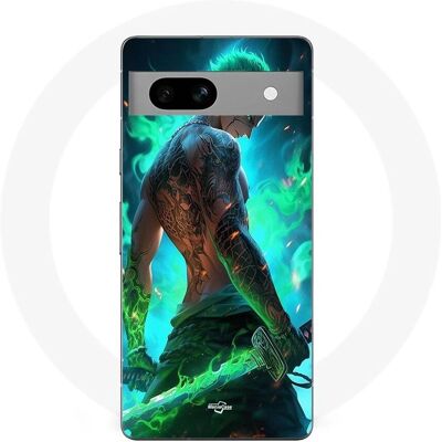 Coque Zoro pour Google Pixel 7a - Fanart Manga - Protection - Publicité Coque Zoro pour Google Pixel 7a - Fanart Manga - Protection - Publicité