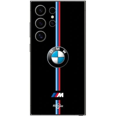 Samsung Galaxy S24 Ultra - BMW - Souple - Noir - Motif logo M - Publicité Samsung Galaxy S24 Ultra - BMW - Souple - Noir - Motif logo M - Publicité
