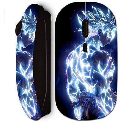Souris sans fil noire Maniacase - Goku Ultra Instinct - Souris d'ordinateur - Publicité Souris sans fil noire Maniacase - Goku Ultra Instinct - Souris d'ordinateur - Publicité