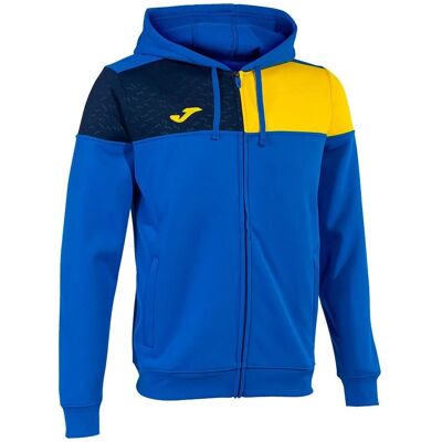 JOMA - Moletom Zip Completo Crew V Azul - Blu - 7-8 anni - Hooded Zip Sweatshirt JOMA - Moletom Zip Completo Crew V Azul - Blu - 7-8 anni - Hooded Zip Sweatshirt