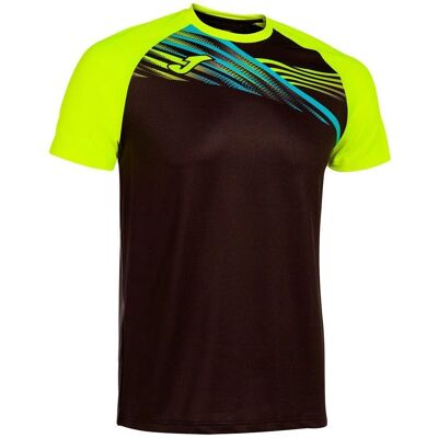 T-shirt de course Joma Elite X Noir / Jaune néon - T-Shirt - Publicité T-shirt de course Joma Elite X Noir / Jaune néon - T-Shirt - Publicité