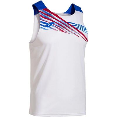 T-shirt sans manches blanc JOMA Elite pour la course - T-Shirt - Publicité T-shirt sans manches blanc JOMA Elite pour la course - T-Shirt - Publicité