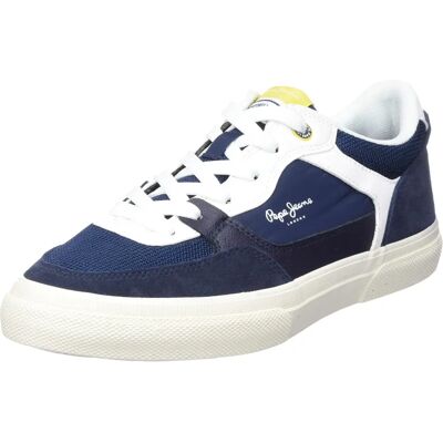 Pepe Jeans Kenton Master Sneakers en cuir marine - Baskets - Publicité Pepe Jeans Kenton Master Sneakers en cuir marine - Baskets - Publicité