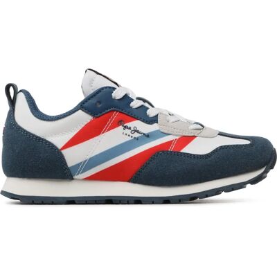 Pepe Jeans Foster Print Navy Sneakers - Lässig Pepe Jeans Foster Print Navy Sneakers - Lässig