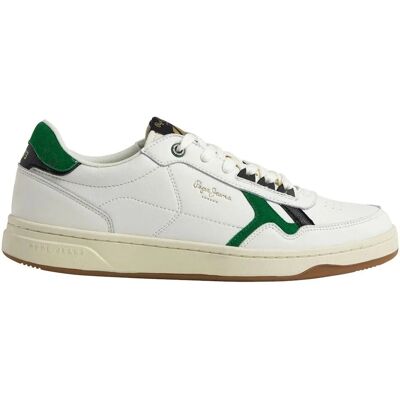 Baskets en cuir blanc vintage Kore de Pepe Jeans PMS30901 - Baskets - Publicité Baskets en cuir blanc vintage Kore de Pepe Jeans PMS30901 - Baskets - Publicité