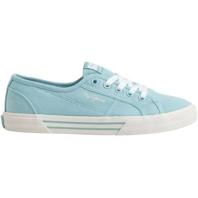 Pepe Jeans Zapatillas Brady Azul - Casual, Algodón Orgánico Pepe Jeans Zapatillas Brady Azul - Casual, Algodón Orgánico