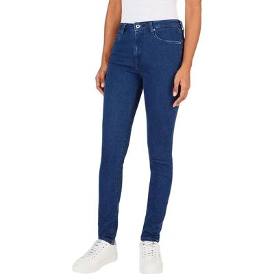 Pepe Jeans dla kobiet. PL204171CS9 Niebieskie dżinsy - Casual - Bawełna - Denim - Zrównoważony Pepe Jeans dla kobiet. PL204171CS9 Niebieskie dżinsy - Casual - Bawełna - Denim - Zrównoważony