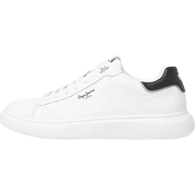Pepe Jeans PMS30981 Zapatillas de cuero blancas casual - Zapatillas Pepe Jeans PMS30981 Zapatillas de cuero blancas casual - Zapatillas