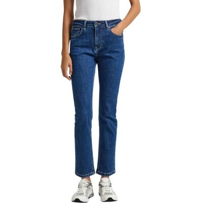 Τζίνς Pepe Jeans PL204592GX7 Υψηλή Μέση και Ίσια Γραμμή - Τζίνς Τζίνς Pepe Jeans PL204592GX7 Υψηλή Μέση και Ίσια Γραμμή - Τζίνς