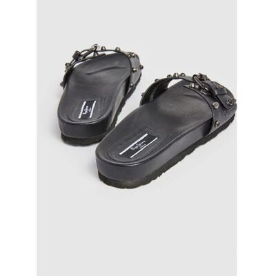 Sandales Pepe Jeans Oban Studs noires - Publicité Sandales Pepe Jeans Oban Studs noires - Publicité