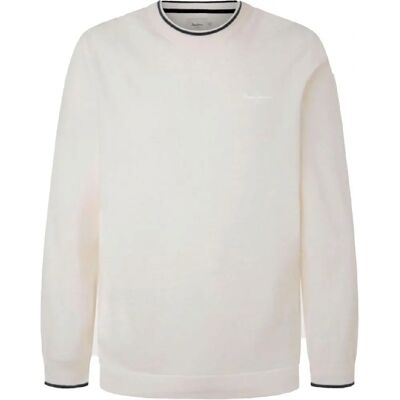 Pepe Jeans Model PM702429 Casual Organische Katoen Wit Trui - Trui Pepe Jeans Model PM702429 Casual Organische Katoen Wit Trui - Trui