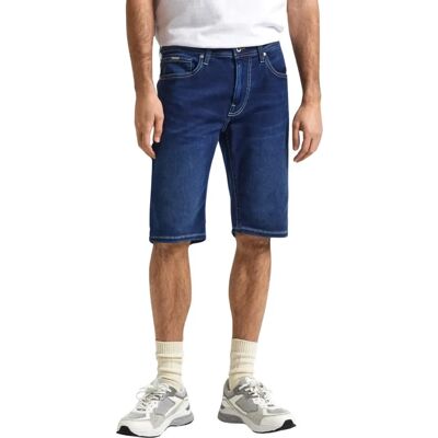 Pepe Jeans Slim Gymdigo Fit Denim šortky (PM801075) - (PM801075-000-DP4) modré Pepe Jeans Slim Gymdigo Fit Denim šortky (PM801075) - (PM801075-000-DP4) modré
