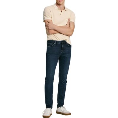 Pepe Jeans Skinny Fit Jeans (PM207387) - blauw zwart Wiser Wash Pepe Jeans Skinny Fit Jeans (PM207387) - blauw zwart Wiser Wash