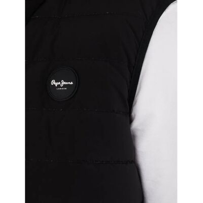 Pepe Jeans Schwarze Weste - Casual Polyester Pepe Jeans Schwarze Weste - Casual Polyester
