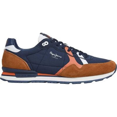 Baskets Pepe Jeans pour homme - Cuir, Contraste, Lacets - Décontracté - Publicité Baskets Pepe Jeans pour homme - Cuir, Contraste, Lacets - Décontracté - Publicité