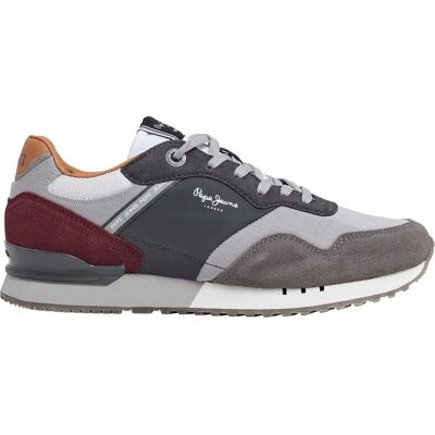 Pepe Jeans Baskets en Cuir Gris - Sneakers - Publicité Pepe Jeans Baskets en Cuir Gris - Sneakers - Publicité