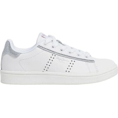 Pepe Jeans PGS00004 Vit lädersneaker - Sneakers Pepe Jeans PGS00004 Vit lädersneaker - Sneakers