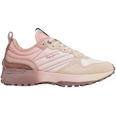 Pepe Jeans Lucky Flag Pink Lædersko - Sneakers Pepe Jeans Lucky Flag Pink Lædersko - Sneakers