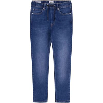 Pepe Jeans dla chłopca PB202134IR4 Niebieskie tapered jeans - Moda dziecięca Pepe Jeans dla chłopca PB202134IR4 Niebieskie tapered jeans - Moda dziecięca