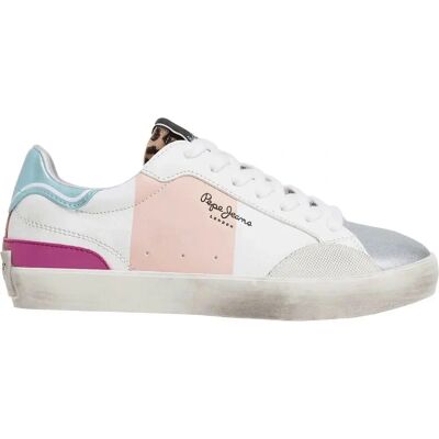 Pepe Jeans PGS30613 Lane Band Baskets Blanches - Baskets - Publicité Pepe Jeans PGS30613 Lane Band Baskets Blanches - Baskets - Publicité