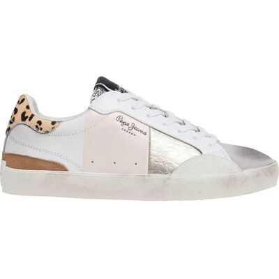 Pepe Jeans Lædersneakers Hvid Rosa - Sneakers Pepe Jeans Lædersneakers Hvid Rosa - Sneakers
