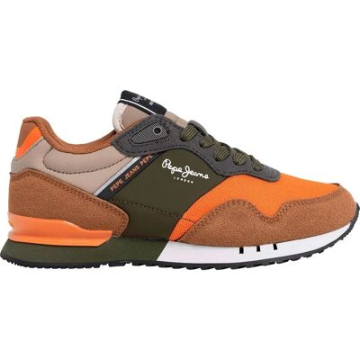 Pepe Jeans unisexe Chaussures de course London Park orange - Baskets - Publicité Pepe Jeans unisexe Chaussures de course London Park orange - Baskets - Publicité