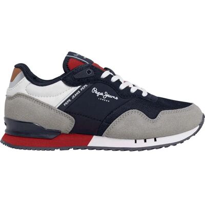 Baskets unisex Pepe Jeans - London Park marine - chaussures décontractées - Publicité Baskets unisex Pepe Jeans - London Park marine - chaussures décontractées - Publicité