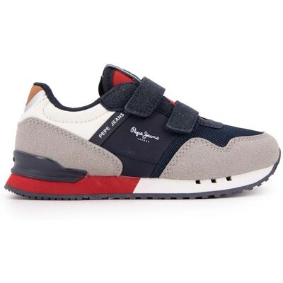Pepe Jeans Navy London Park Baskets - Baskets - Publicité Pepe Jeans Navy London Park Baskets - Baskets - Publicité