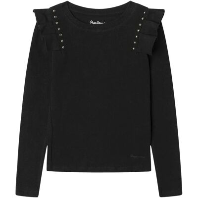 Czarna koszulka Pepe Jeans z długim rękawem - Casual Czarna koszulka Pepe Jeans z długim rękawem - Casual