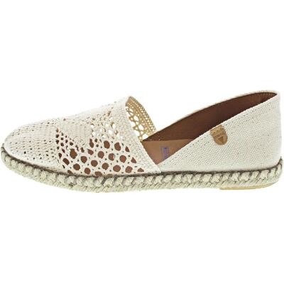 Verbenas Leinencrochet Espadrille - Damen Sommerschuh Verbenas Leinencrochet Espadrille - Damen Sommerschuh