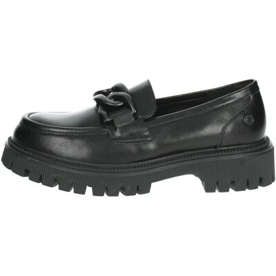Μαύρα loafers με αγκράφα Refresh - Casual Μαύρα loafers με αγκράφα Refresh - Casual