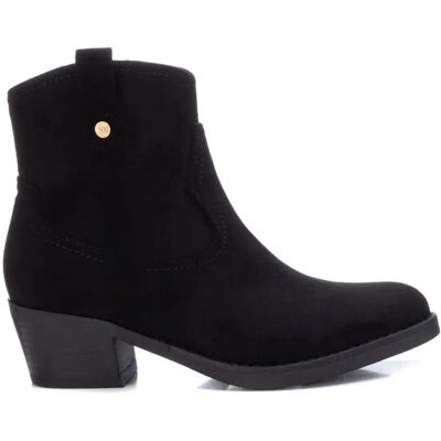 Bota Cowboy Preta Xti - Fecho de Zíper Lateral - Casual - Certificação Vegana Bota Cowboy Preta Xti - Fecho de Zíper Lateral - Casual - Certificação Vegana