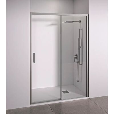 Painel de chuveiro Bellobath - Vidro de segurança 6mm - Porta esquerda - Largura 165-170cm - Altura 195cm Painel de chuveiro Bellobath - Vidro de segurança 6mm - Porta esquerda - Largura 165-170cm - Altura 195cm