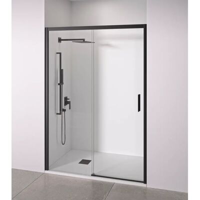 Painel de Chuveiro Deslizante Bellobath - Vidro Temperado 6mm - Preto Fosco Painel de Chuveiro Deslizante Bellobath - Vidro Temperado 6mm - Preto Fosco
